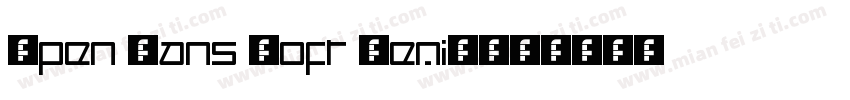 Open Sans Soft SemiB字体转换